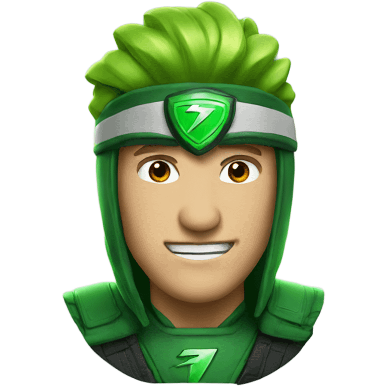 Green thunder emoji