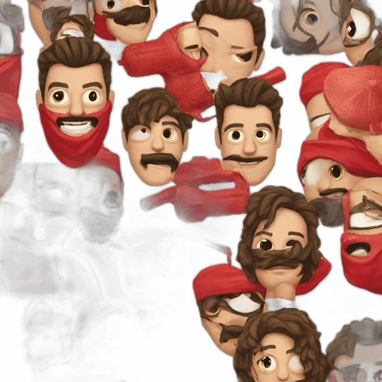 LA CASA DE PAPEL MASCARA emoji