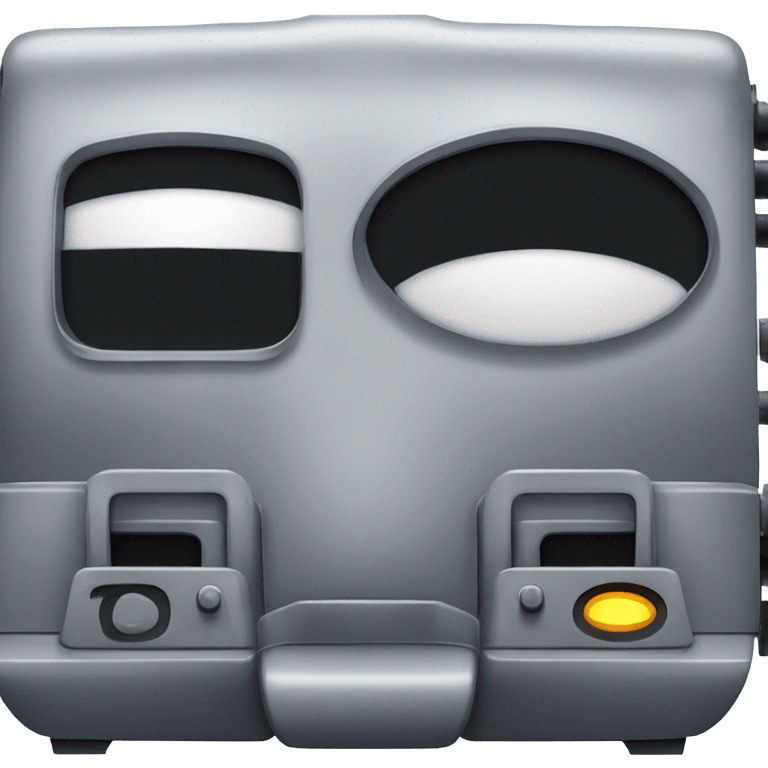 A electric locomotive (With little shiny black Kirby eyes) emoji