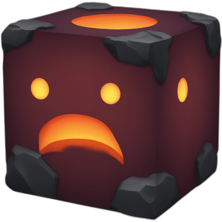 Lava cube emoji