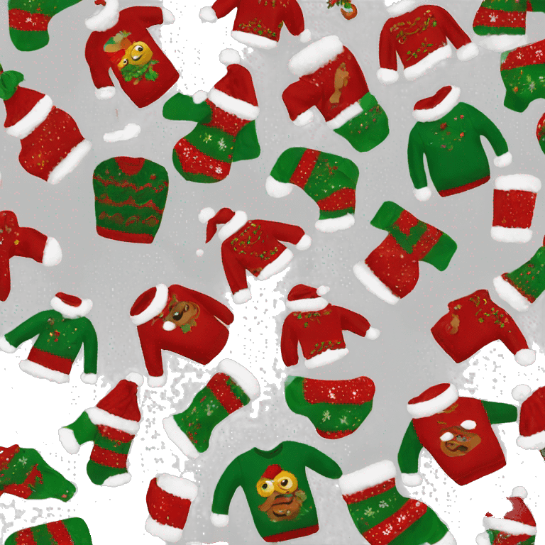 Ugly Christmas sweater emoji