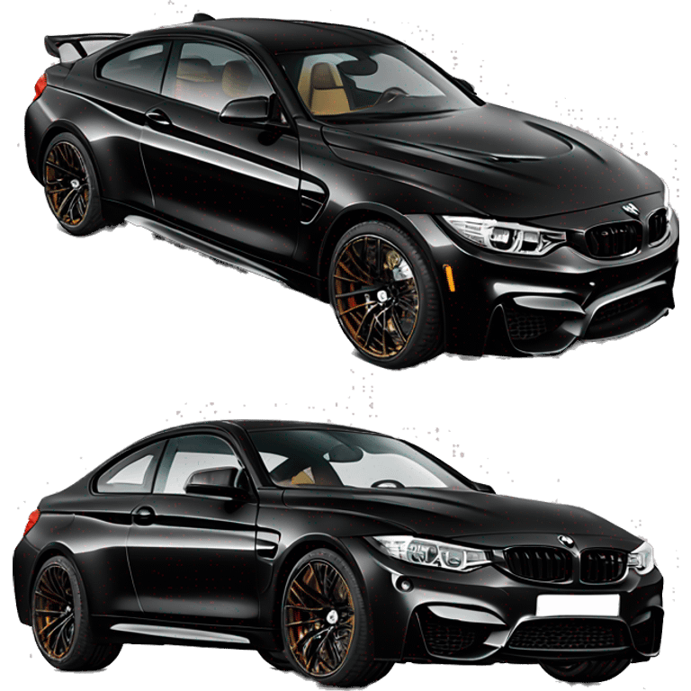 BMW M4 competition f83 black  emoji