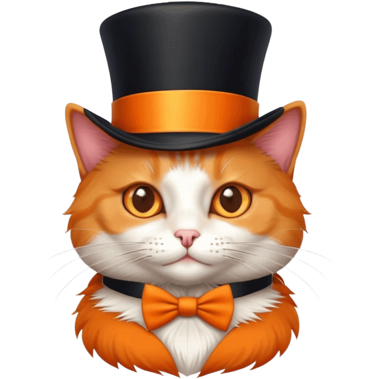 a cat with a tophat emoji