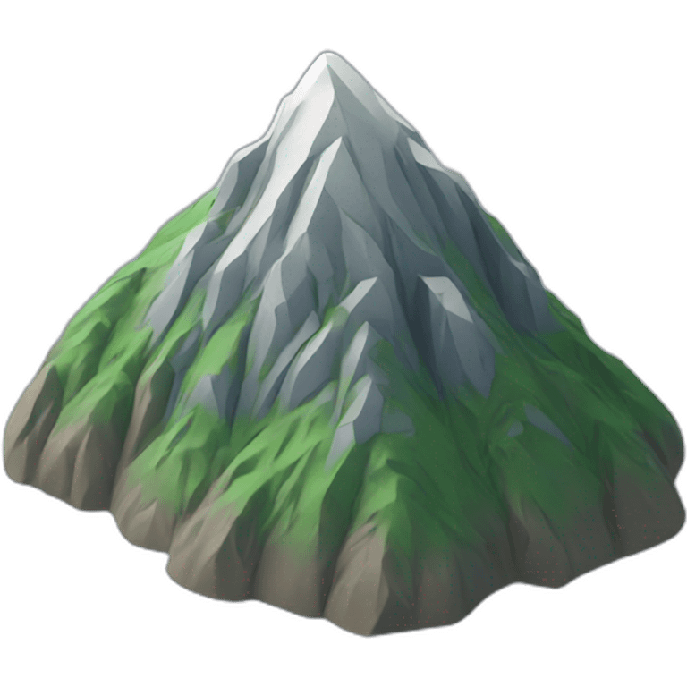 mountain peak 3D emoji