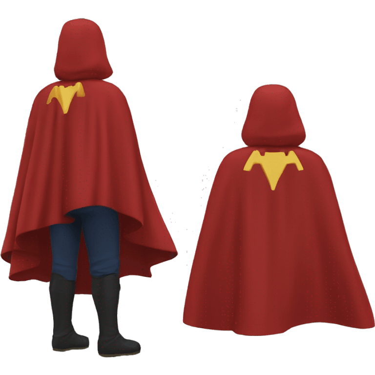 red hero cape back view emoji