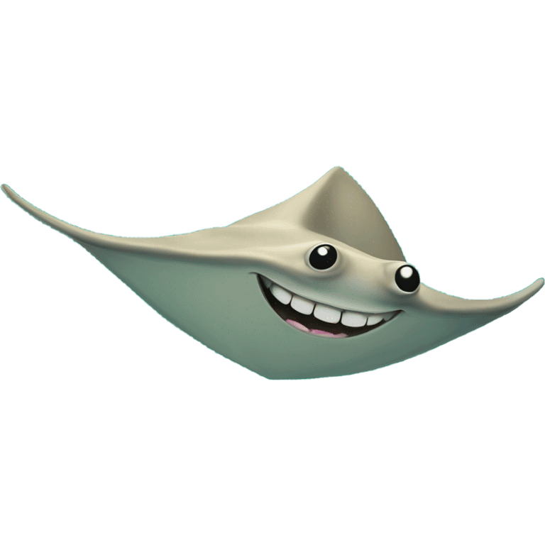 happy stingray emoji