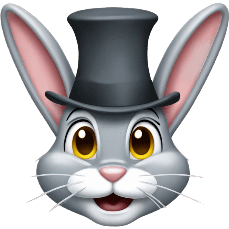 Bugs bunny with hat emoji