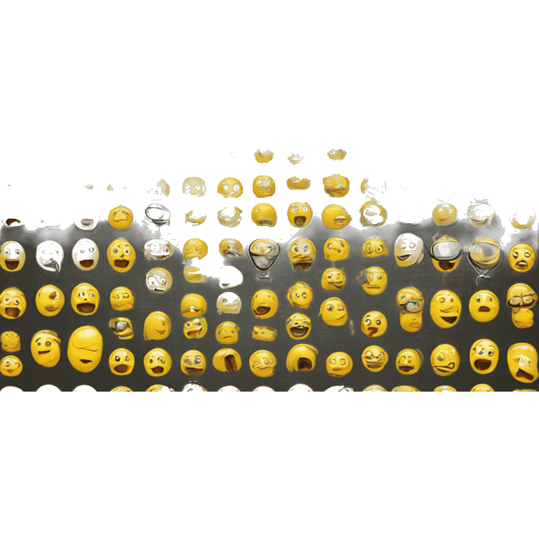 yellow standard emoji face with a spyglas emoji