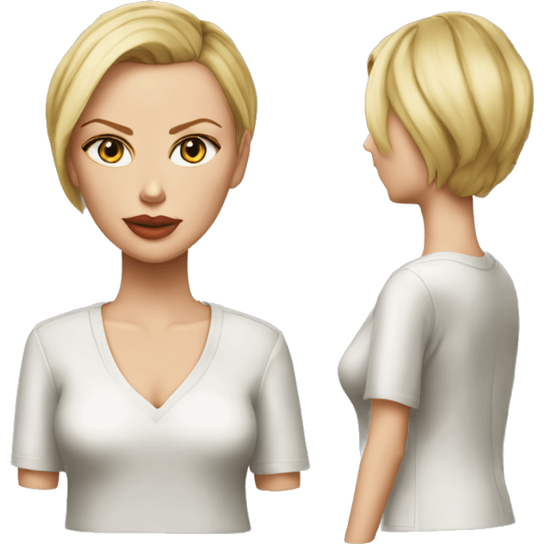 ultra realistic charlize theron wearing shirt emoji