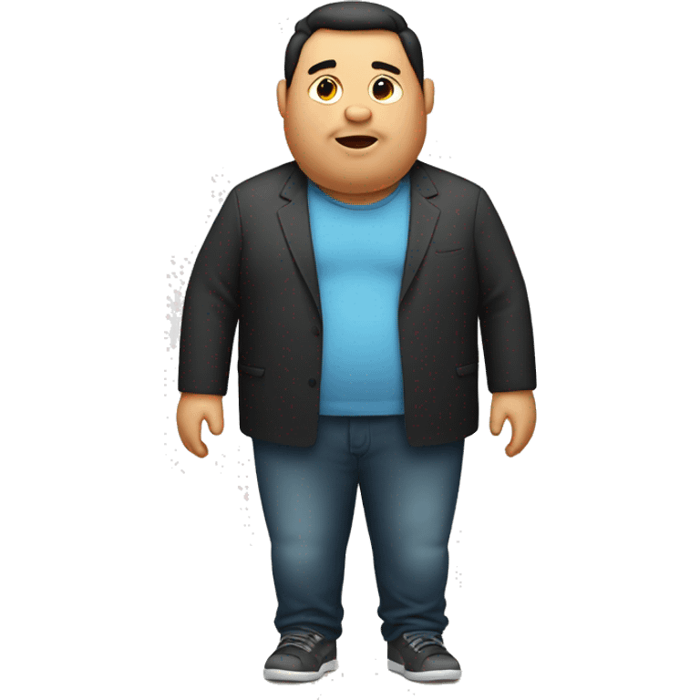 overweight man emoji