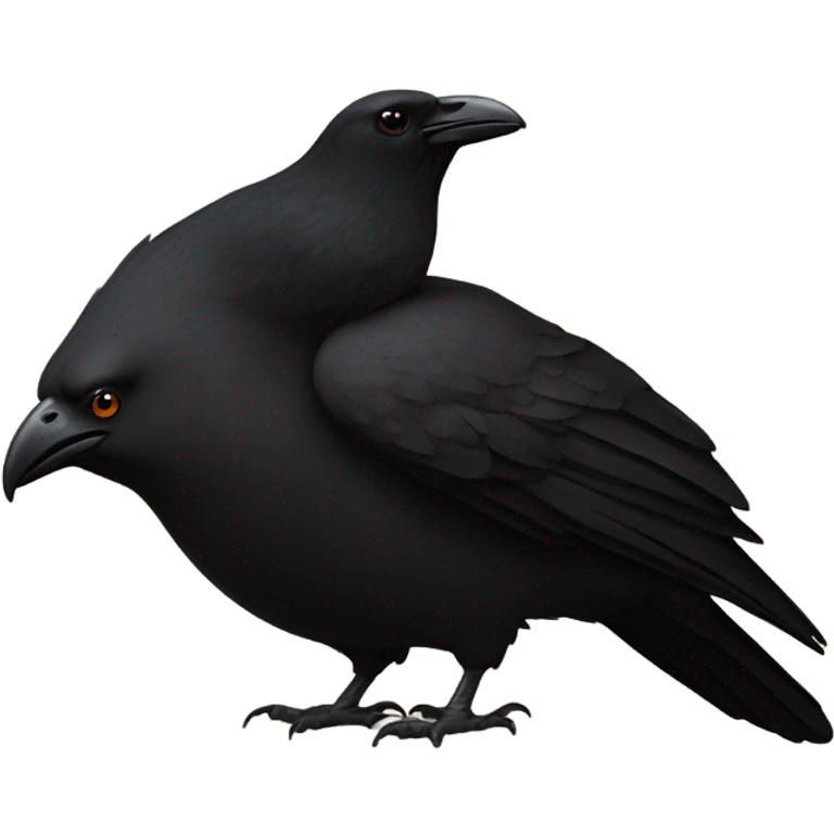 Crow and a hog emoji