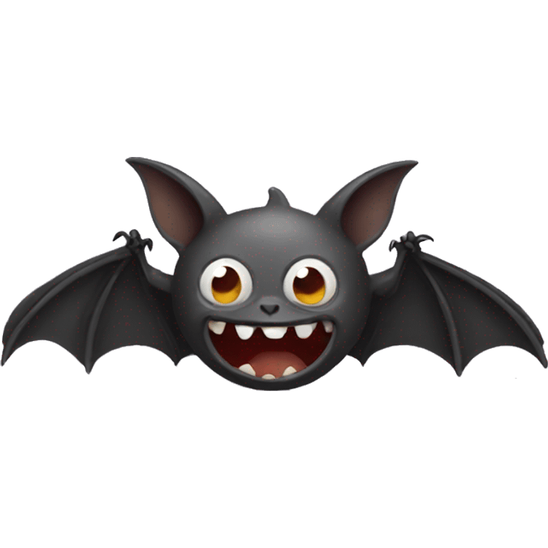 crazy bat emoji