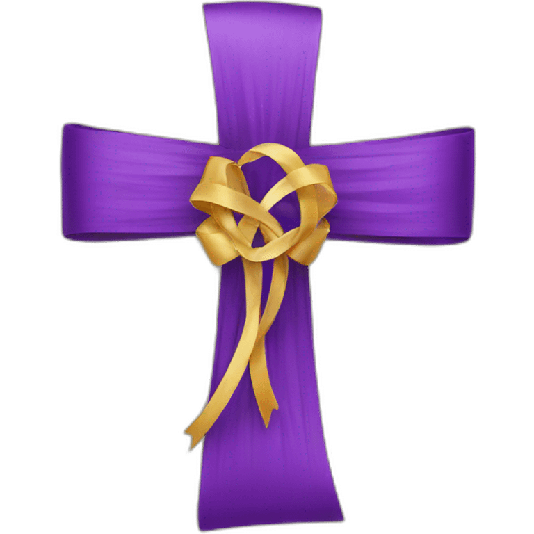 protestant Cross & Ribbon emoji