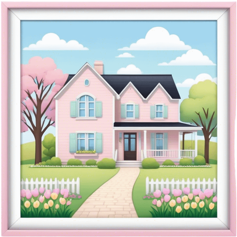 Pastel springtime modern farmhouse emoji