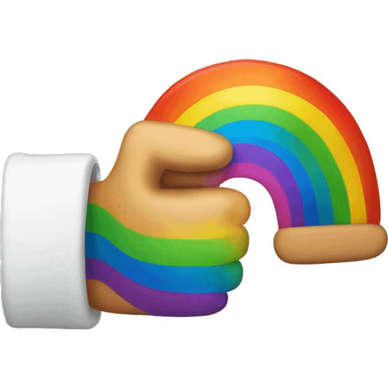 Rainbow thumbs up emoji