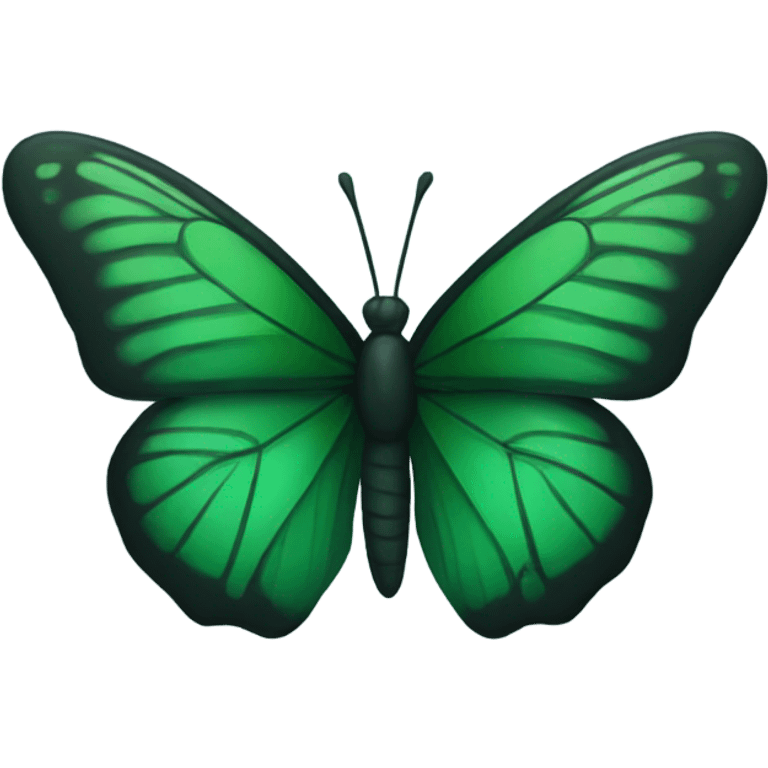 dark green butterfly  emoji