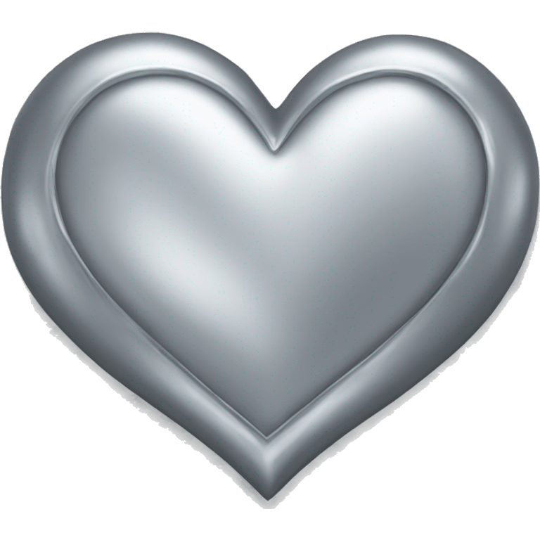 Silver heart emoji