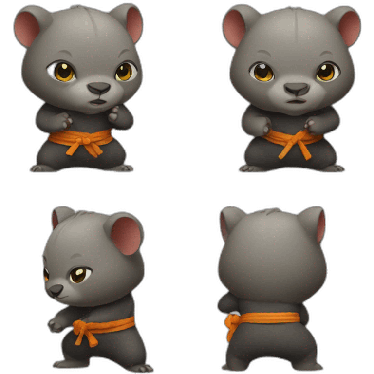 kung fu wombat emoji