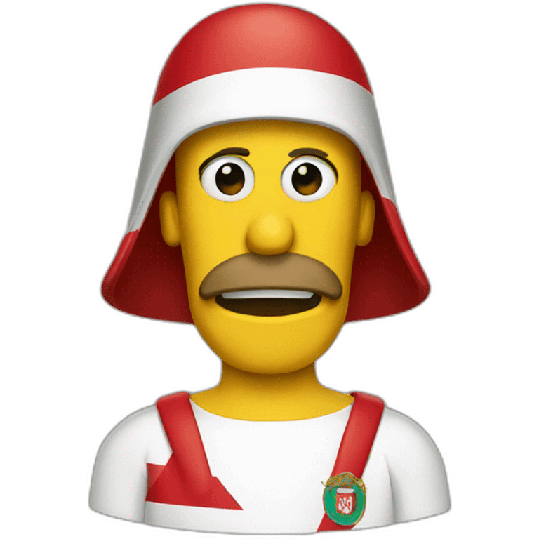 Homer with tunisian flag emoji