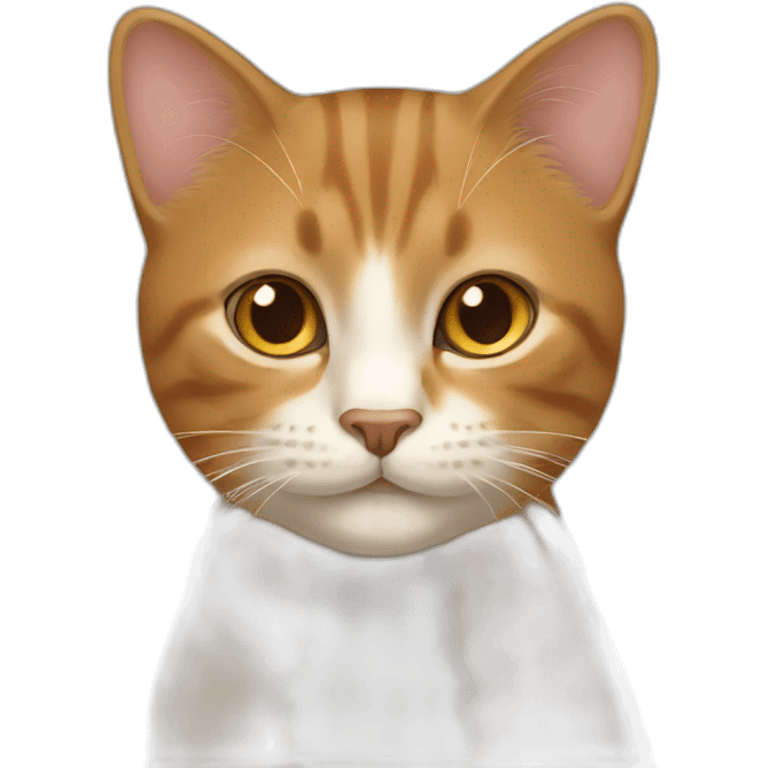 Un chat couleur caramel emoji