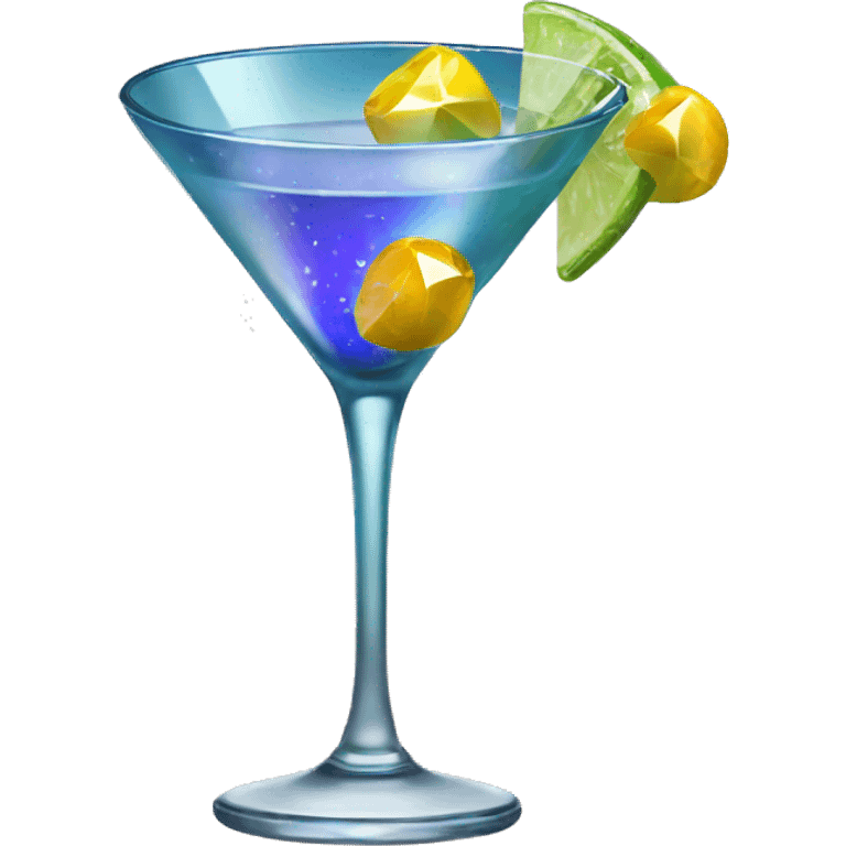 Disco martini emoji