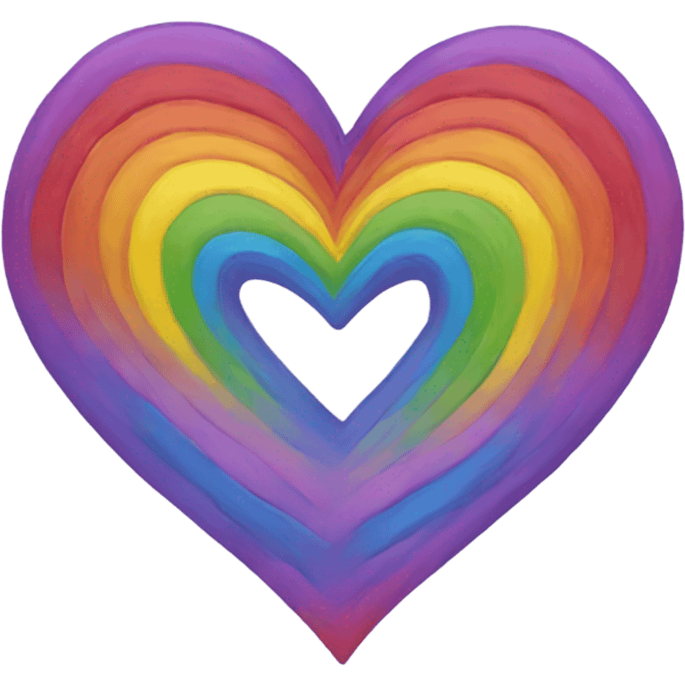 Rainbow heart emoji