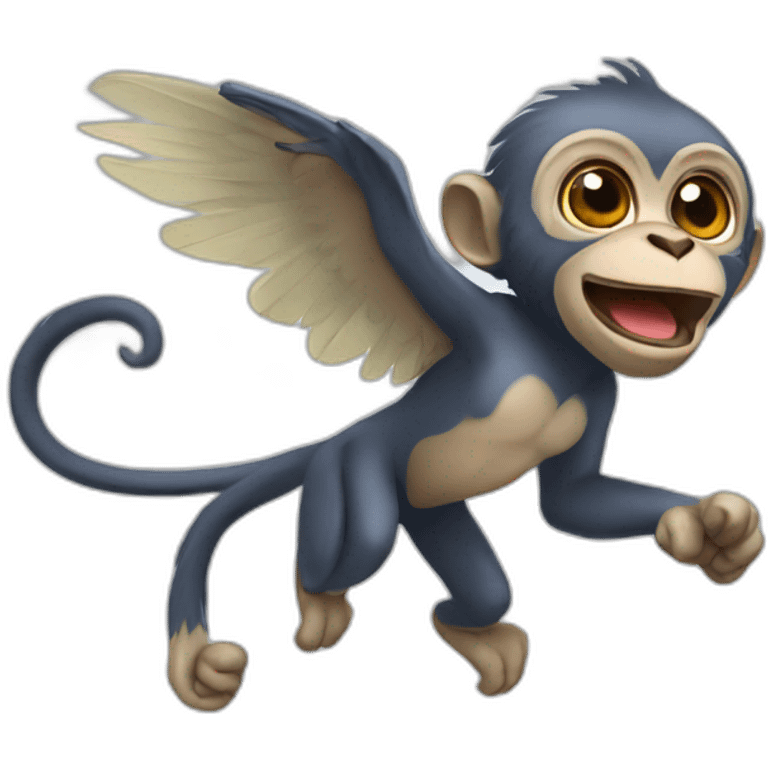 Flying monkey emoji