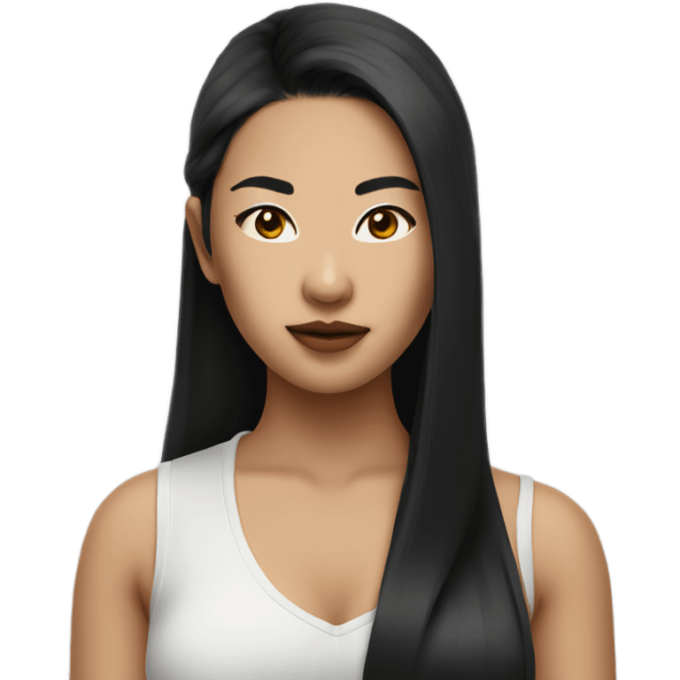 Asian baddie emoji