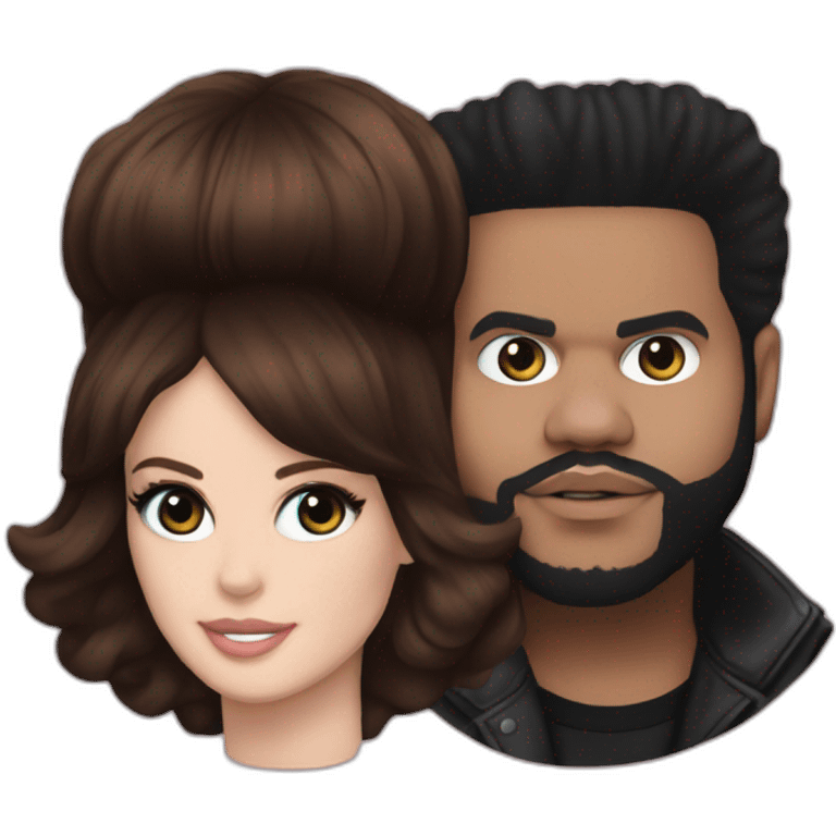 Lana del rey and The weeknd emoji