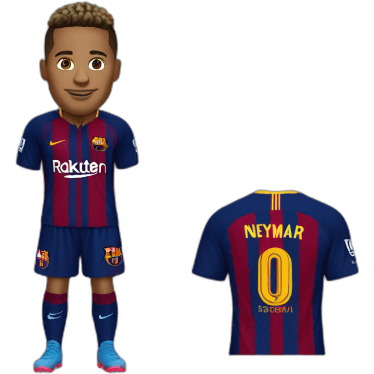 Neymar with barcelona jerse6 emoji