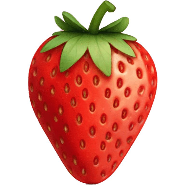 Cut open strawberry  emoji