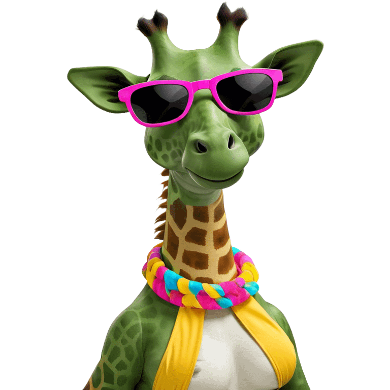 Giraffe in bikini emoji