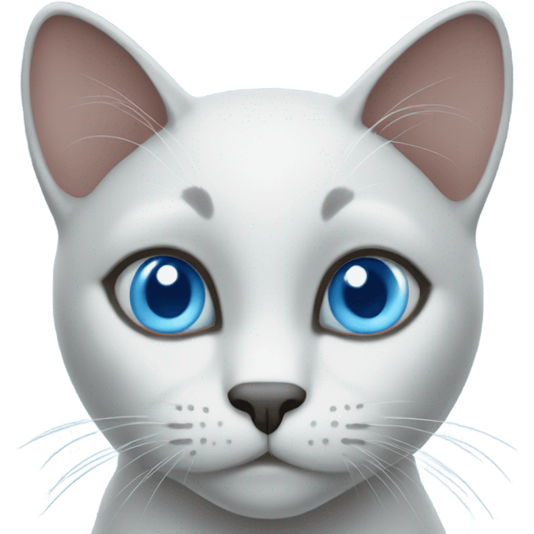 blue  cat  with  blue  eyes emoji