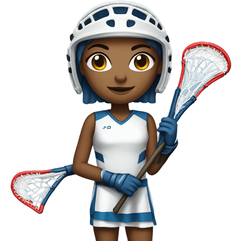 Girl lacrosse player emoji