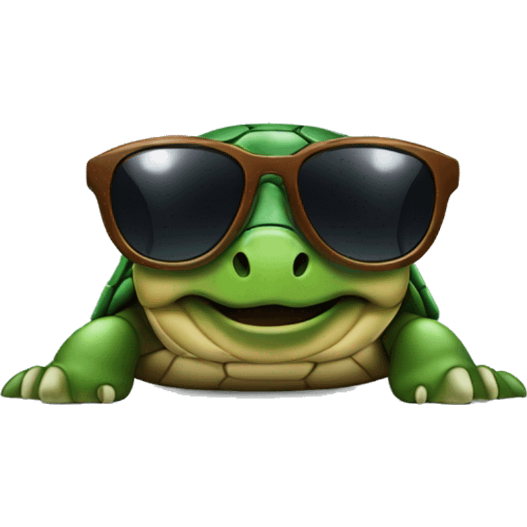 turtle with sunglasses emoji