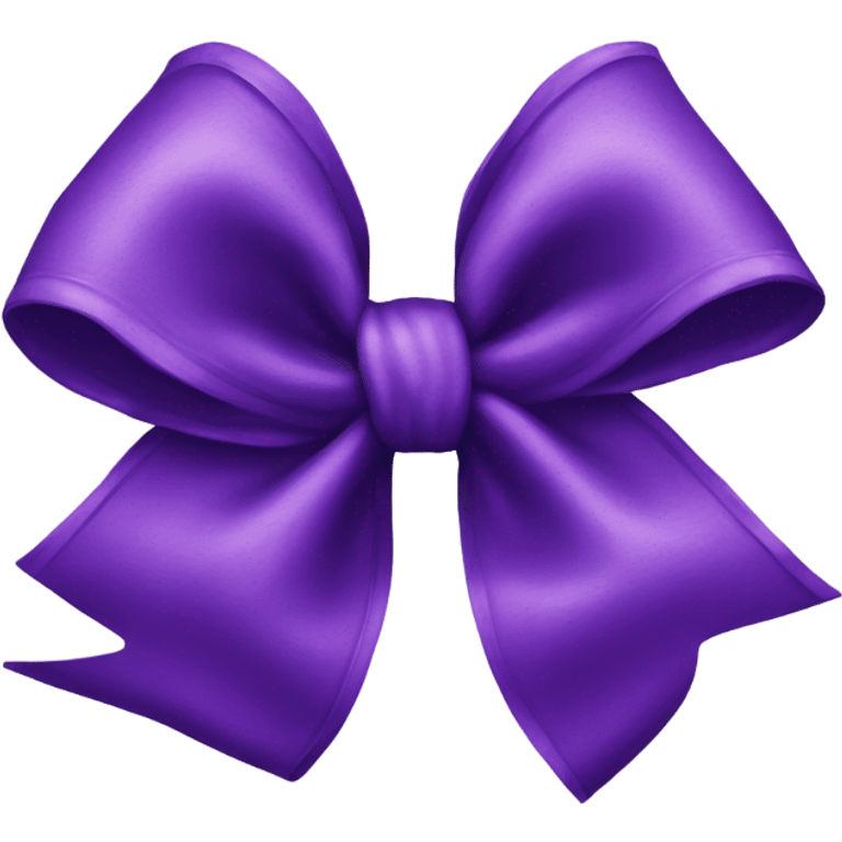 Purple bow emoji