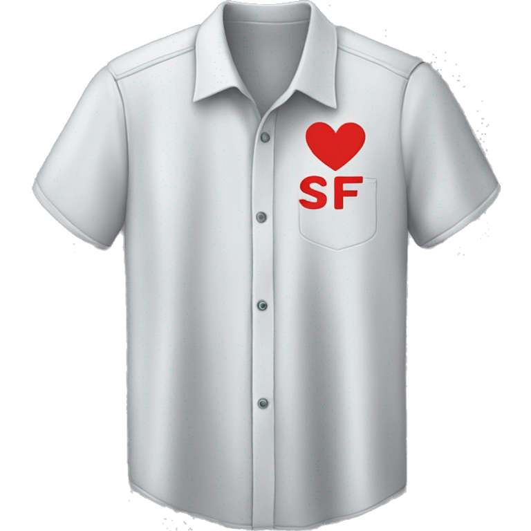 shirt with “I ❤️ SF” emoji