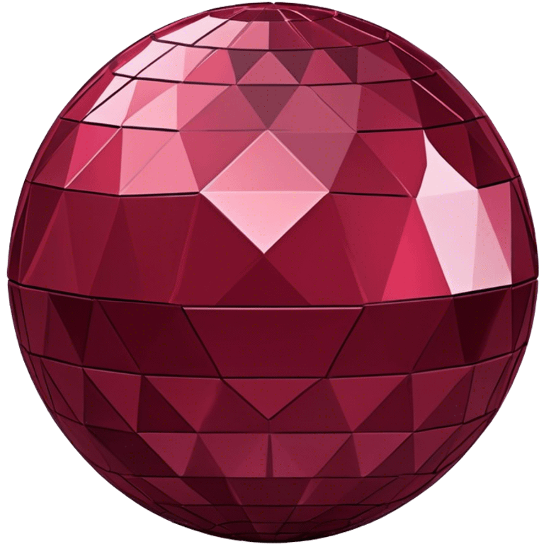 burgundy disco ball emoji