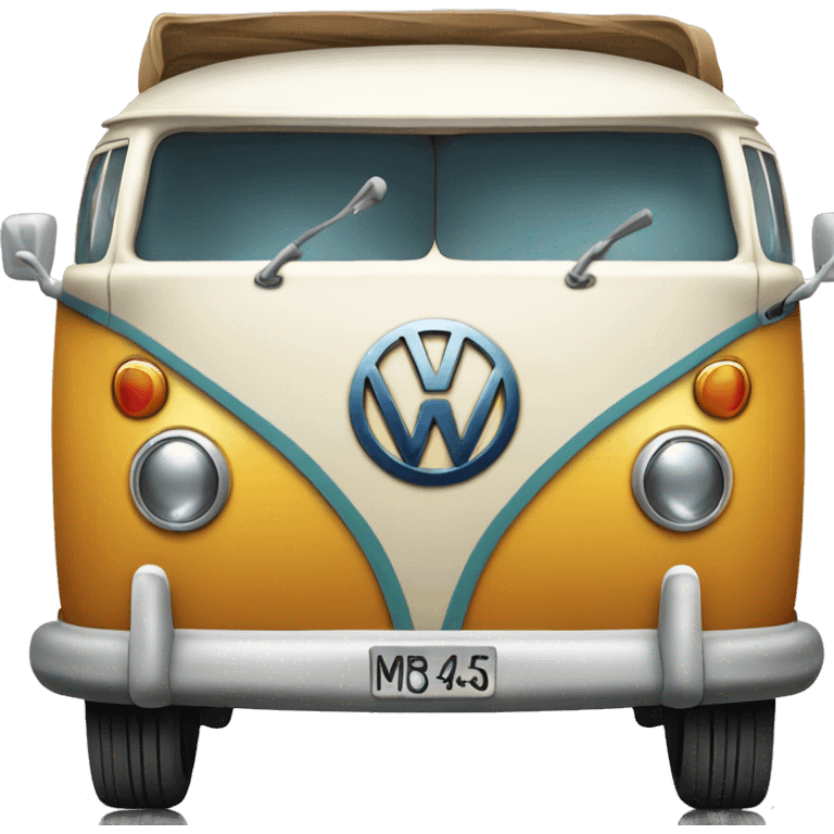 Hippy kombi volkswagen van emoji