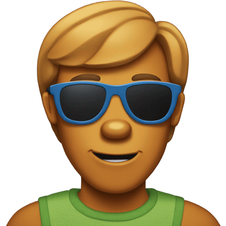 Scooby doo with sunglasses  emoji