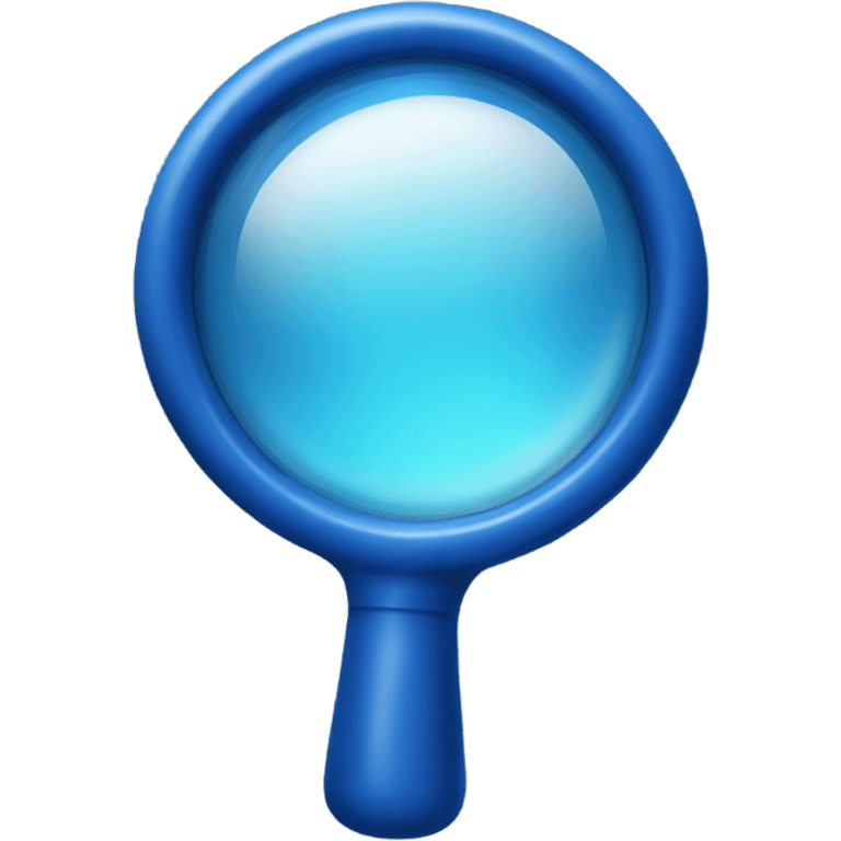 blue magnifiyin glass emoji