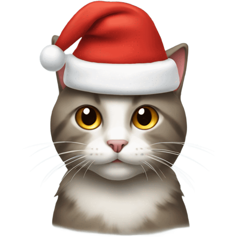 Cat with Santa hat emoji