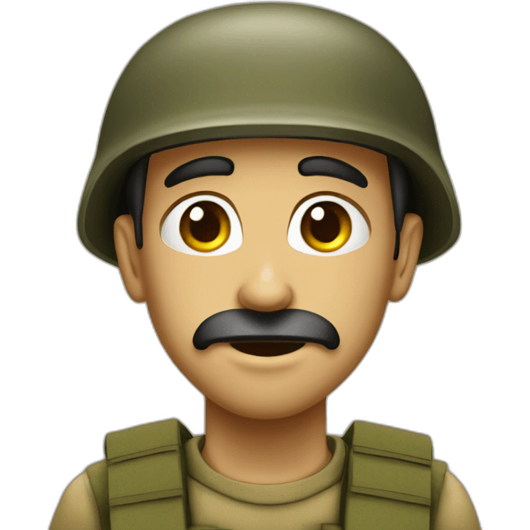 Israeli soldier big nose emoji