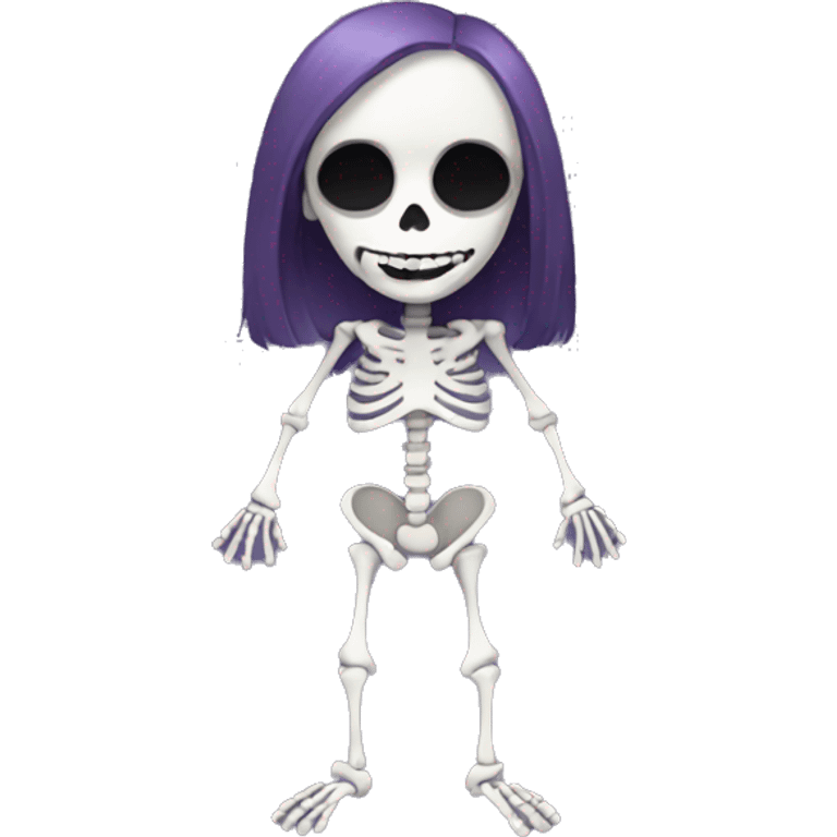 Skeleton girl emoji