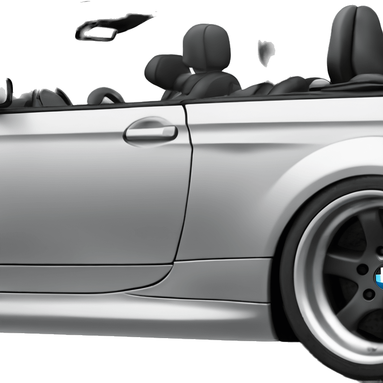 Black 2005 BMW coupe cabrio m3 emoji