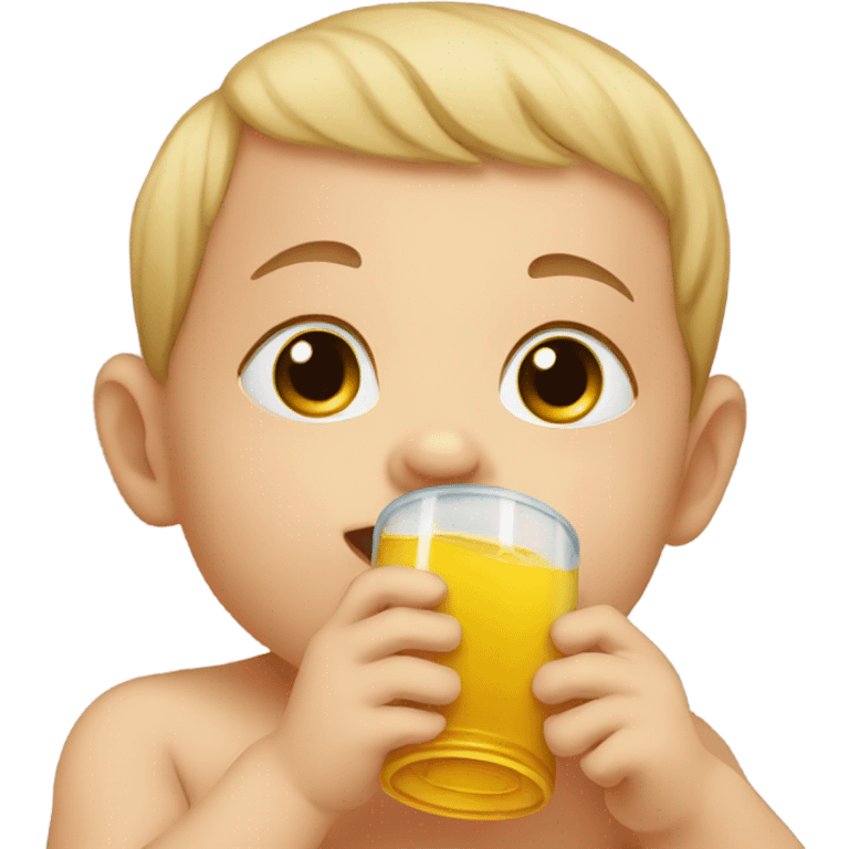 Baby drinking  emoji