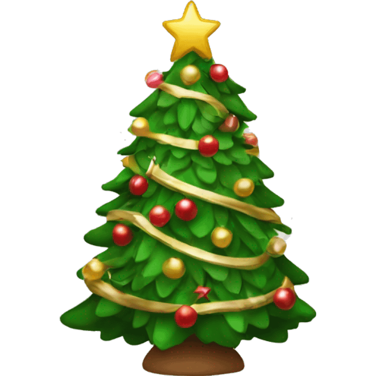 Beautiful Christmas tree emoji