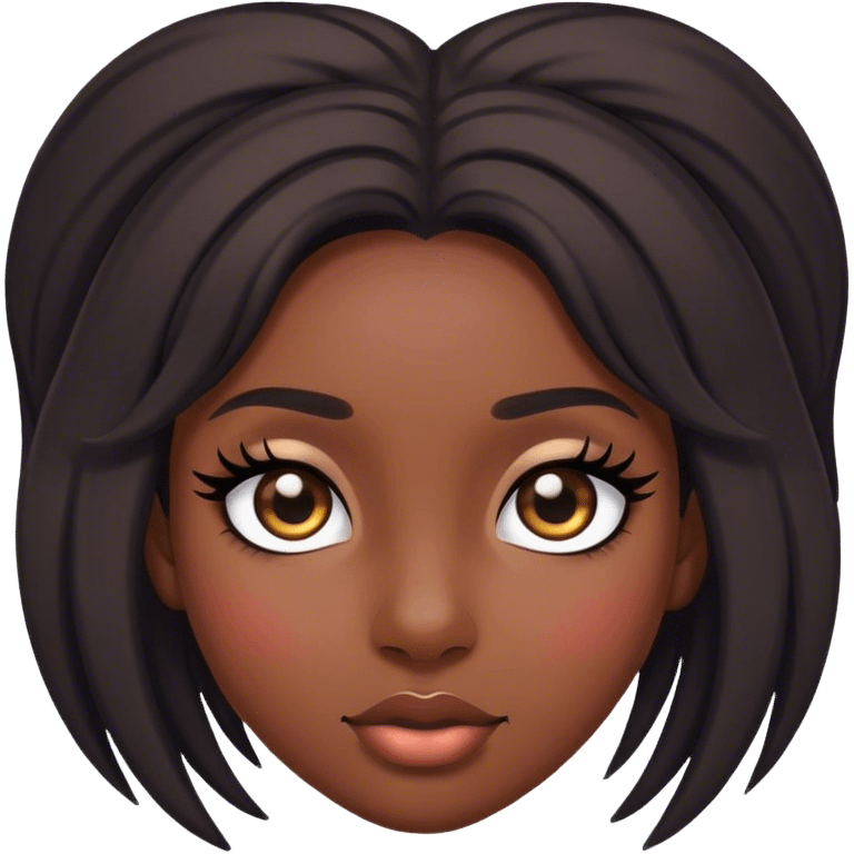 bounce girl with lashes emoji