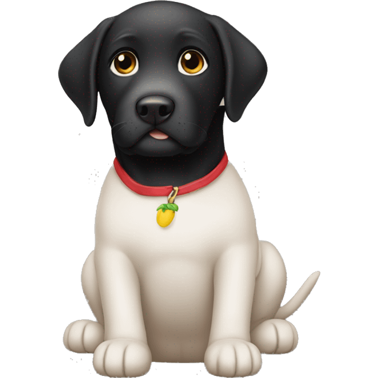 Black Labrador child  emoji