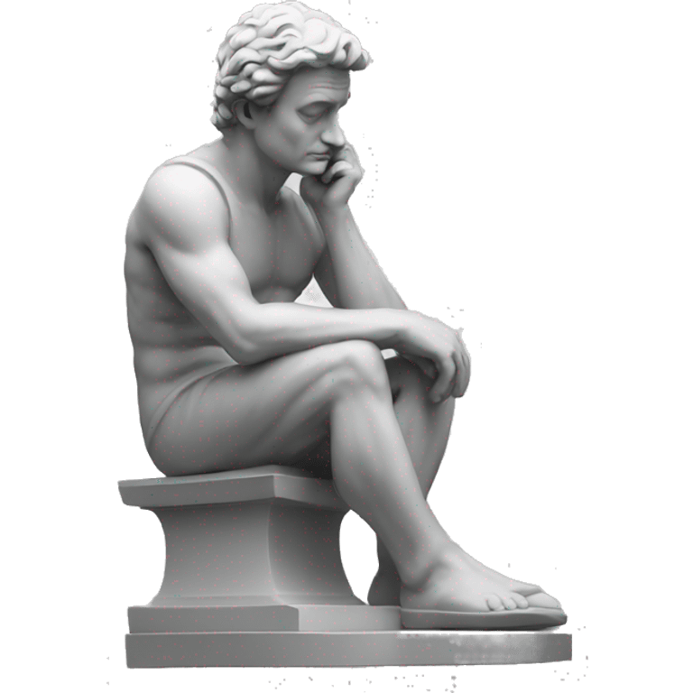 thinker statue emoji